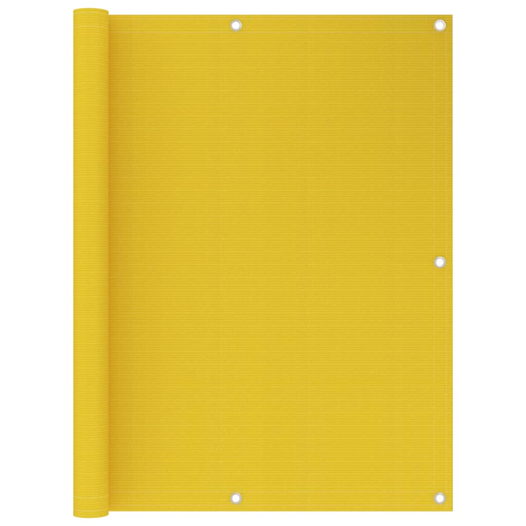 Berkfield Balcony Screen Yellow 120x500 cm HDPE