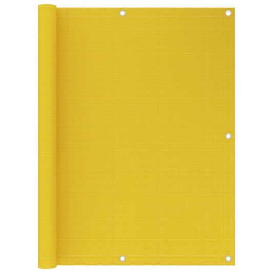 Berkfield Balcony Screen Yellow 120x600 cm HDPE