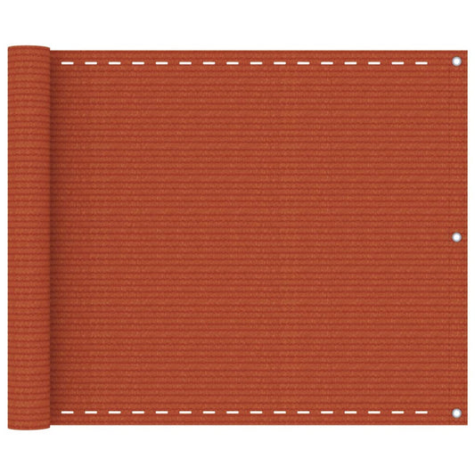 Berkfield Balcony Screen Orange 75x500 cm HDPE
