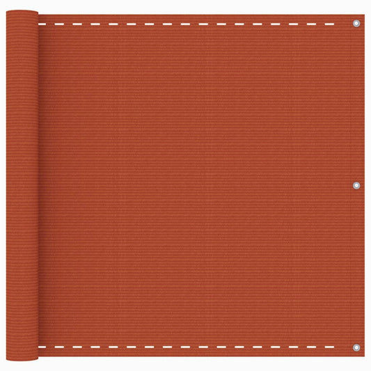Berkfield Balcony Screen Orange 90x400 cm HDPE
