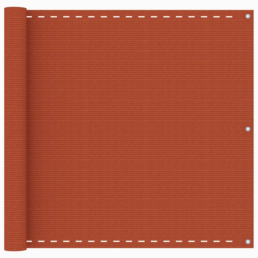 Berkfield Balcony Screen Orange 90x500 cm HDPE