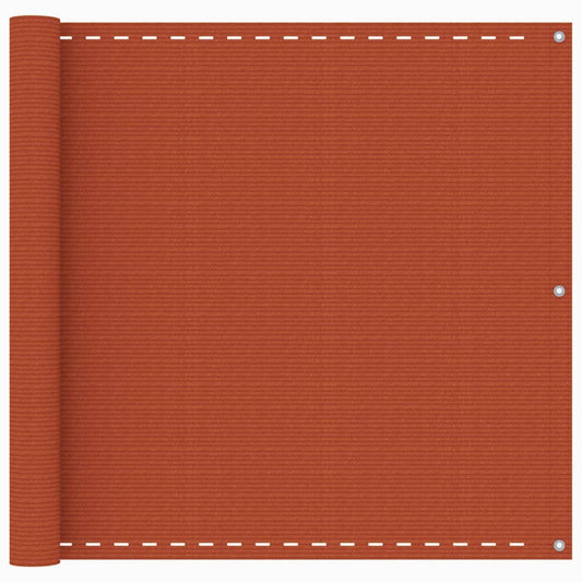 Berkfield Balcony Screen Orange 90x600 cm HDPE