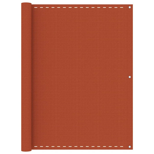 Berkfield Balcony Screen Orange 120x400 cm HDPE