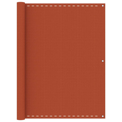 Berkfield Balcony Screen Orange 120x600 cm HDPE