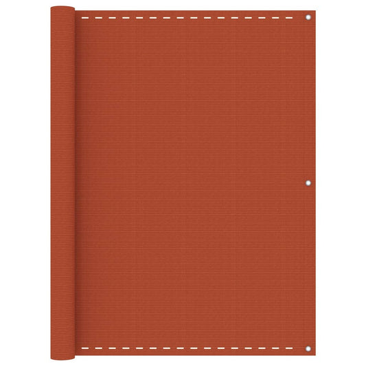 Berkfield Balcony Screen Orange 120x600 cm HDPE