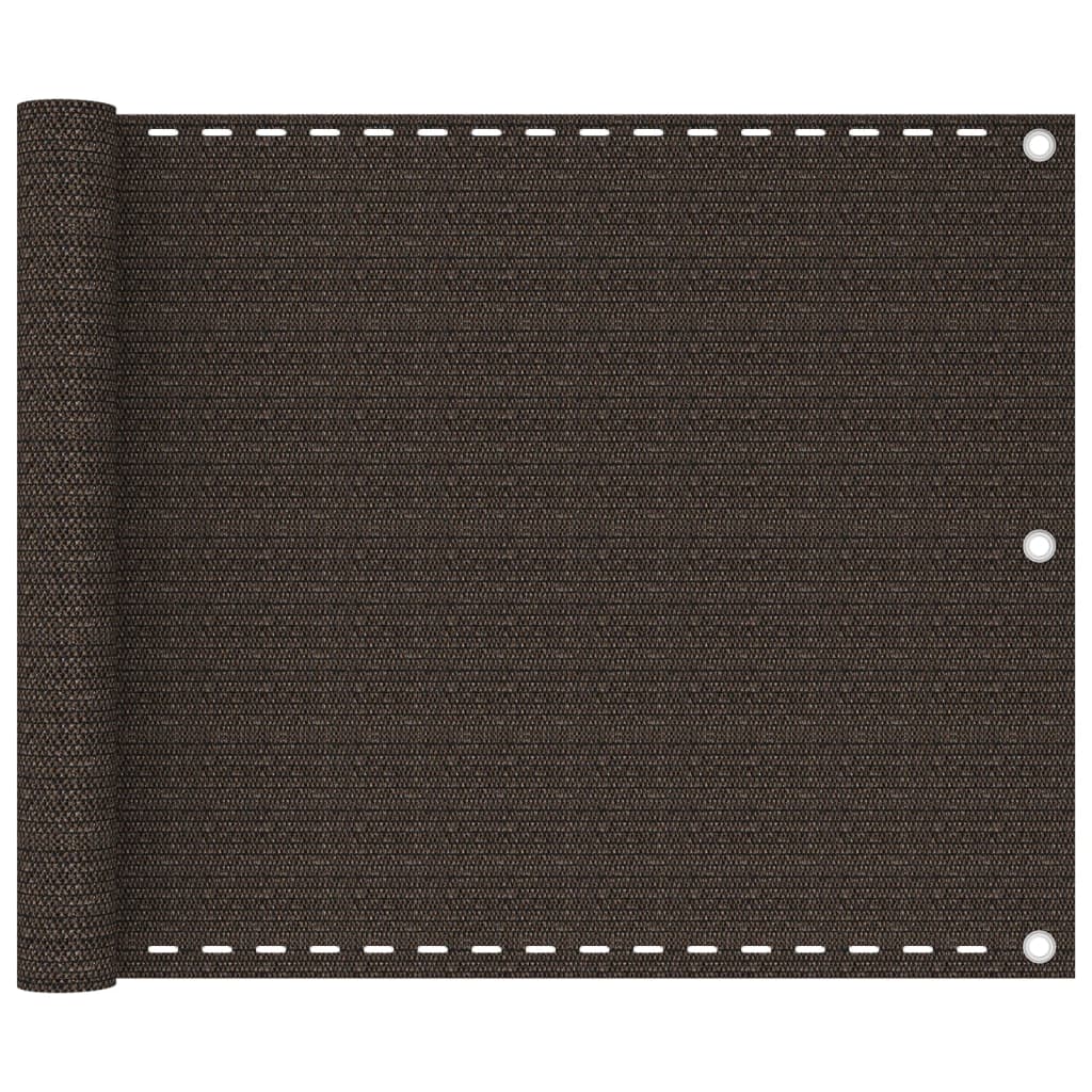 Berkfield Balcony Screen Brown 75x300 cm HDPE