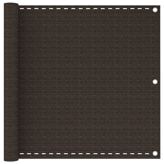 Berkfield Balcony Screen Brown 90x400 cm HDPE