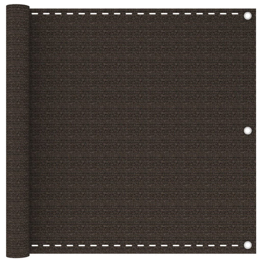 Berkfield Balcony Screen Brown 90x600 cm HDPE