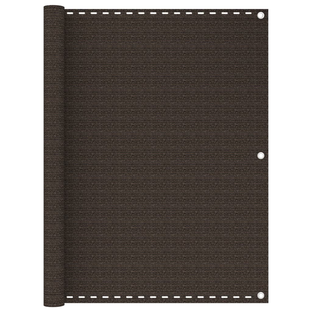 Berkfield Balcony Screen Brown 120x600 cm HDPE