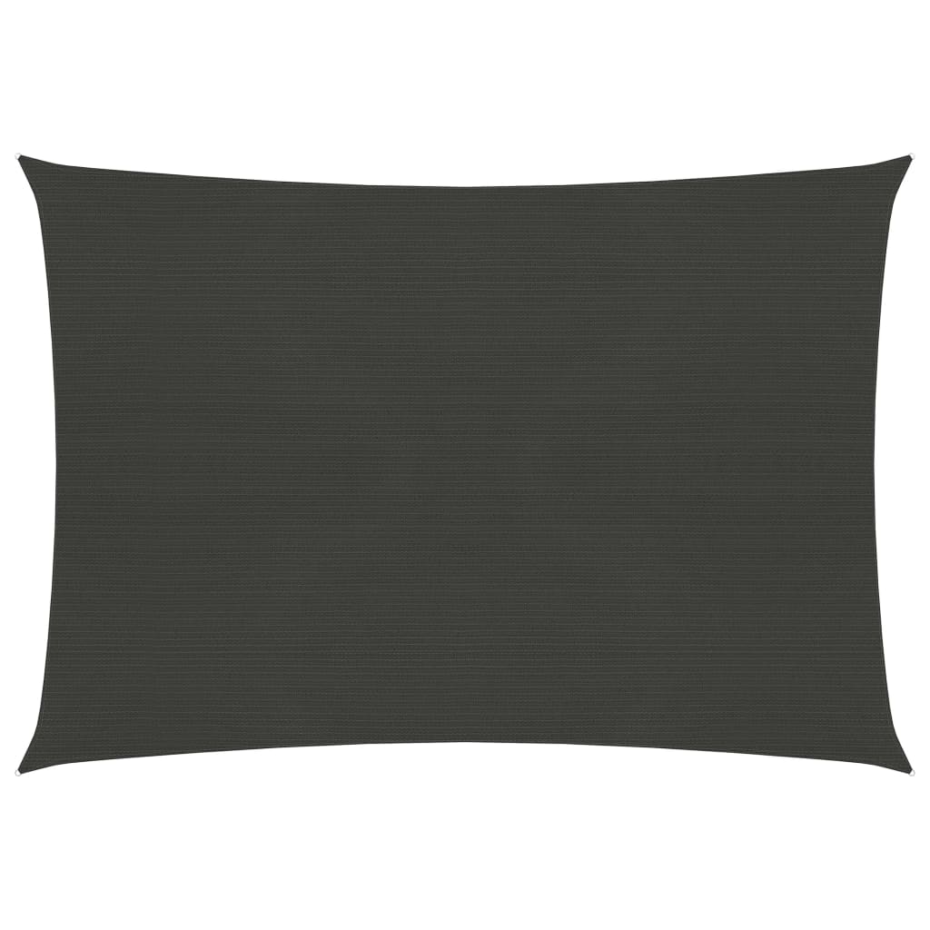 Berkfield Sunshade Sail 160 g/m�__ Anthracite 2.5x3 m HDPE