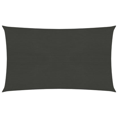 Berkfield Sunshade Sail 160 g/m�__ Anthracite 2.5x5 m HDPE