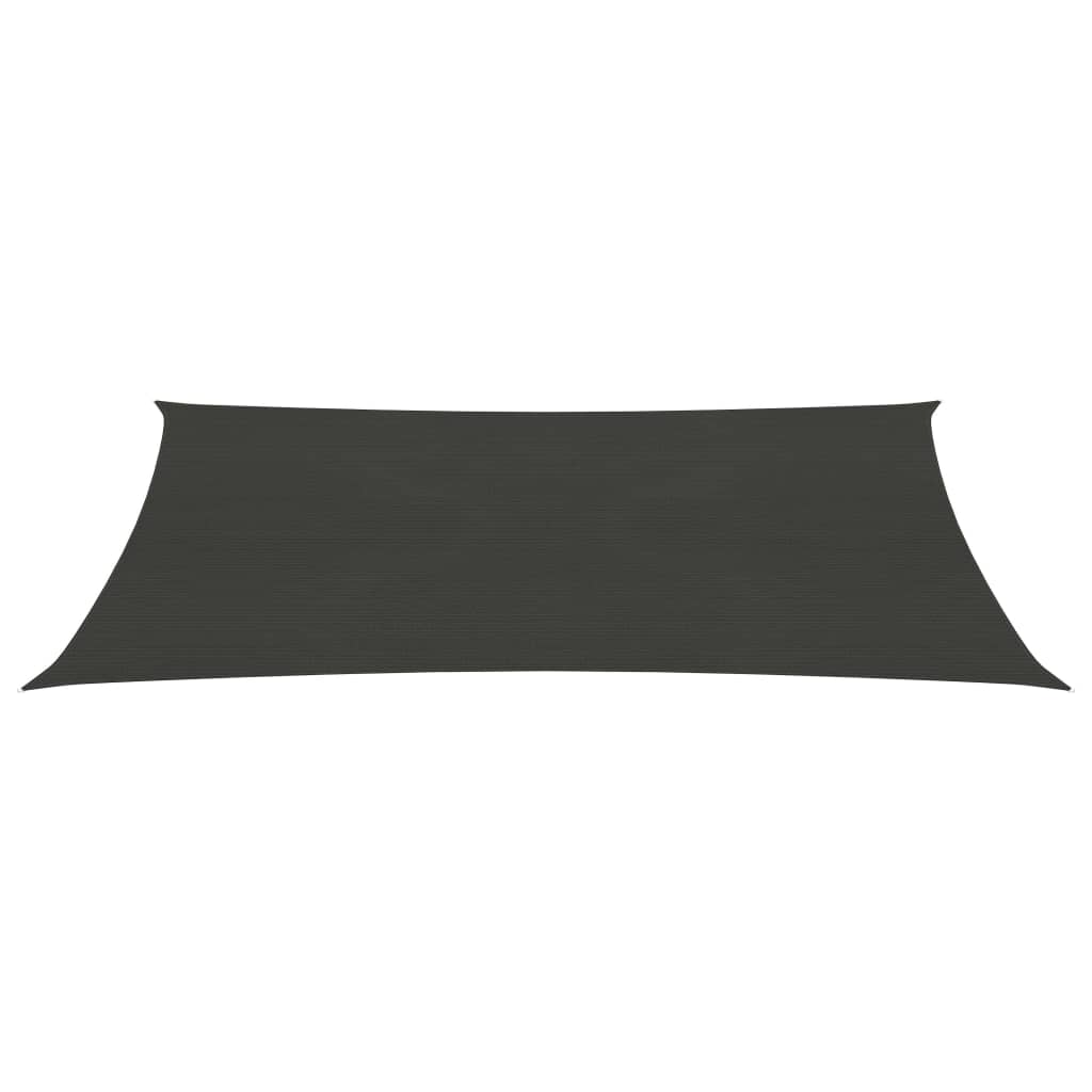 Berkfield Sunshade Sail 160 g/m�__ Anthracite 2.5x5 m HDPE