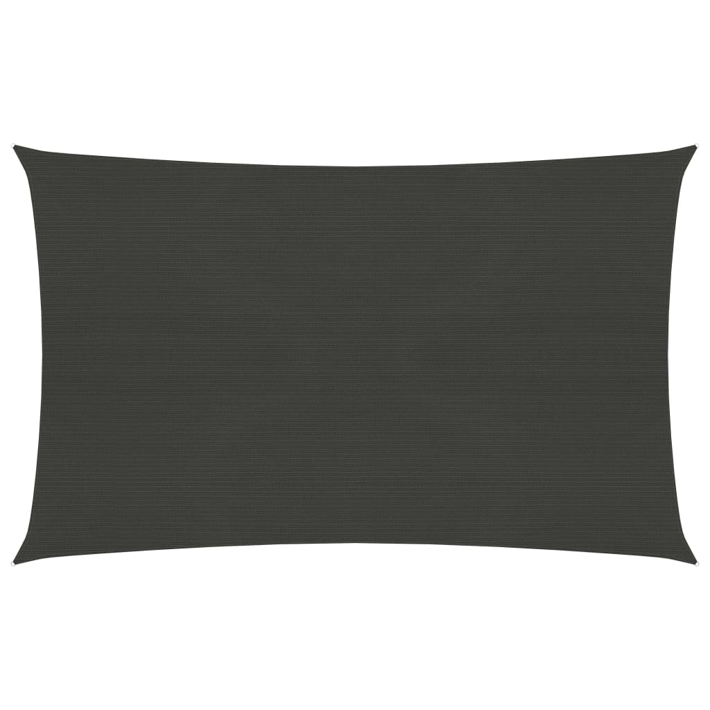 Berkfield Sunshade Sail 160 g/m�__ Anthracite 3x4.5 m HDPE