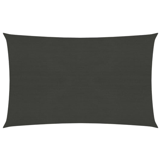 Berkfield Sunshade Sail 160 g/m�__ Anthracite 3x4.5 m HDPE