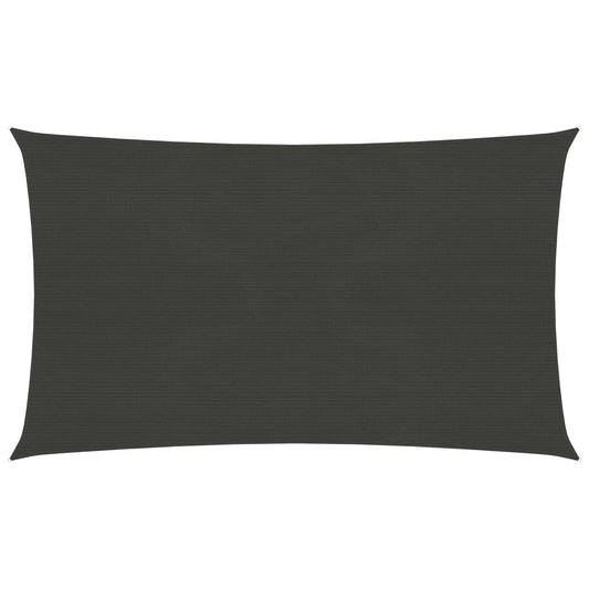 Berkfield Sunshade Sail 160 g/må_ Anthracite 3x6 m HDPE