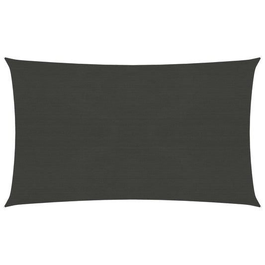 Berkfield Sunshade Sail 160 g/m�__ Anthracite 3.5x5 m HDPE