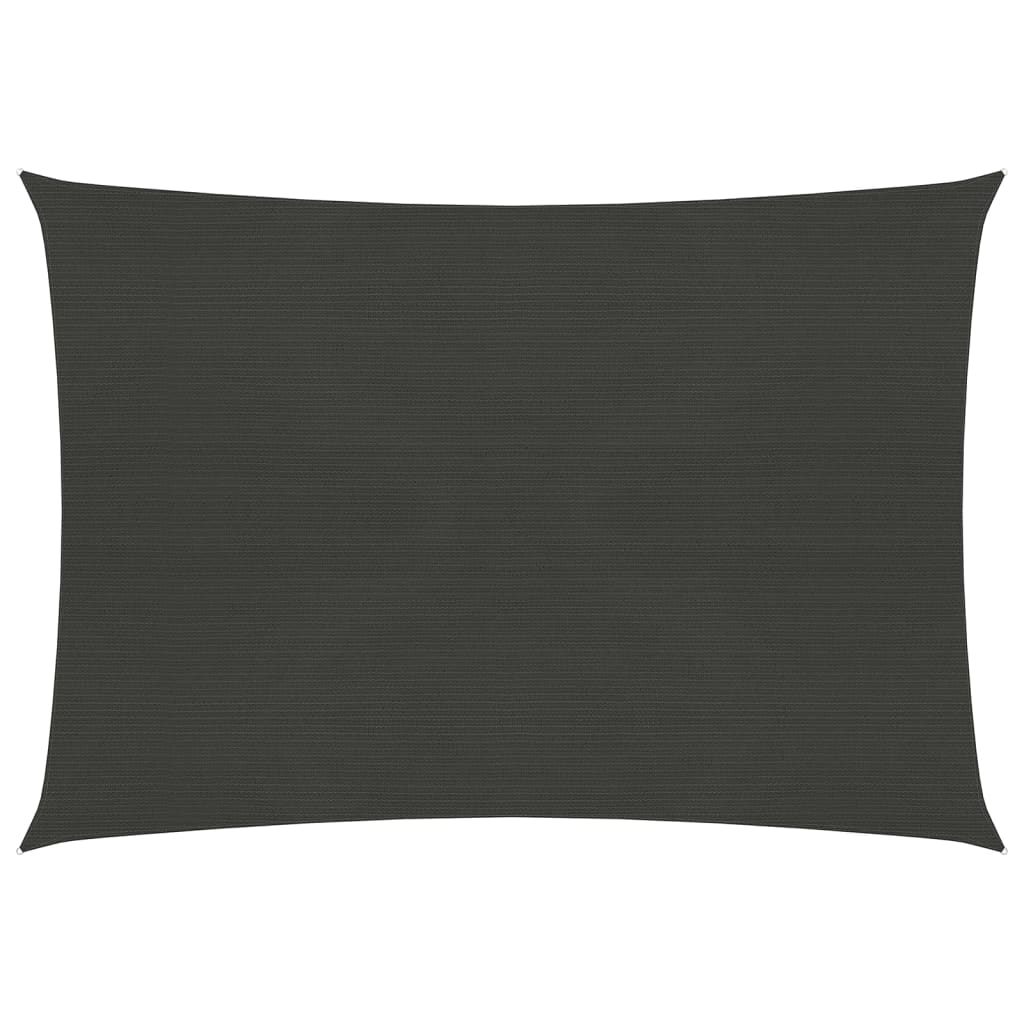 Berkfield Sunshade Sail 160 g/m�__ Anthracite 5x6 m HDPE