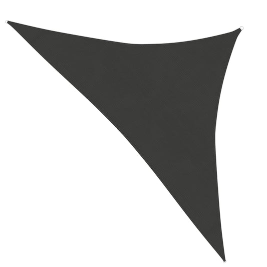 Berkfield Sunshade Sail 160 g/må_ Anthracite 3.5x3.5x4.9 m HDPE
