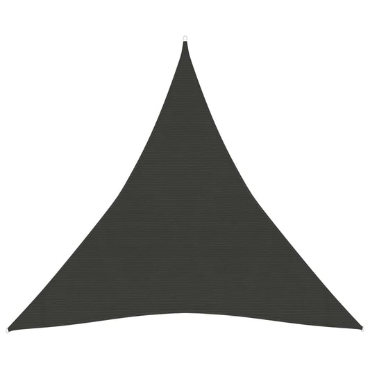 Berkfield Sunshade Sail 160 g/m�__ Anthracite 4x4x4 m HDPE
