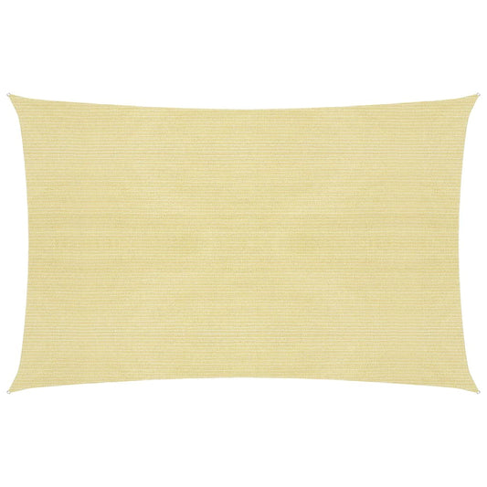 Berkfield Sunshade Sail 160 g/må_ Beige 2.5x4 m HDPE