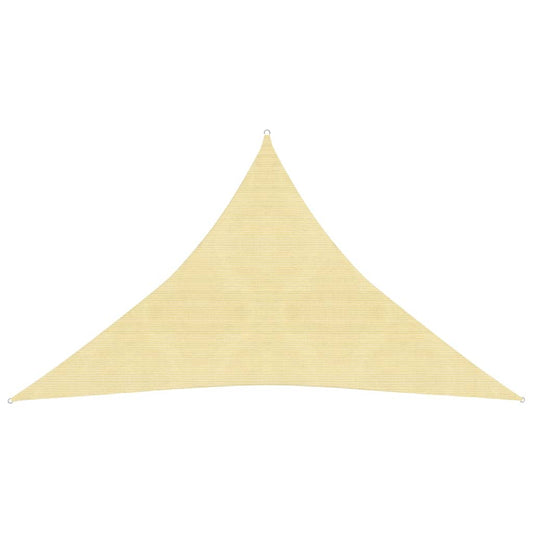 Berkfield Sunshade Sail 160 g/m�__ Beige 3.5x3.5x4.9 m HDPE