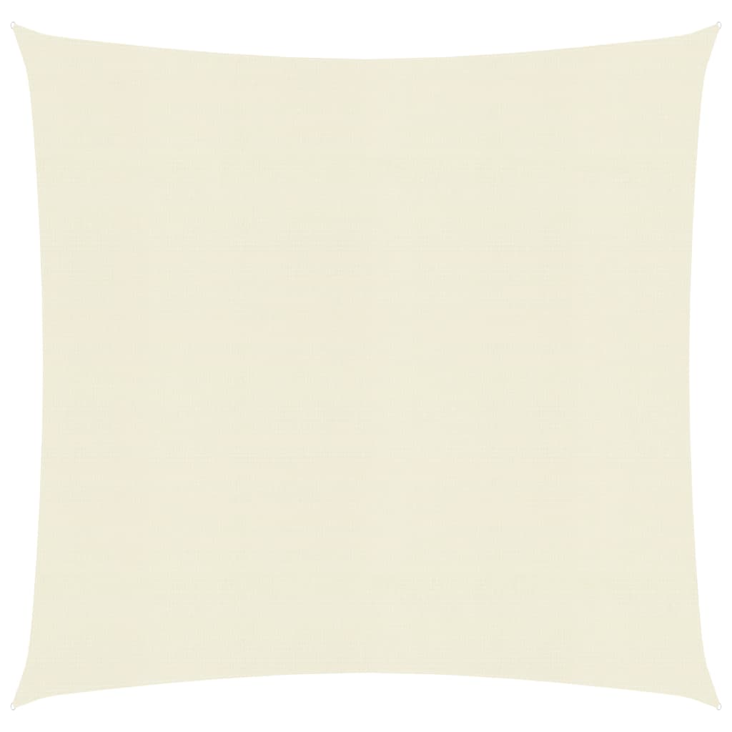 Berkfield Sunshade Sail 160 g/m�__ Cream 5x5 m HDPE