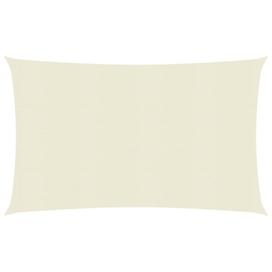 Berkfield Sunshade Sail 160 g/m�__ Cream 2.5x4.5 m HDPE