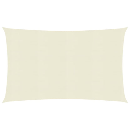 Berkfield Sunshade Sail 160 g/m�__ Cream 2.5x5 m HDPE