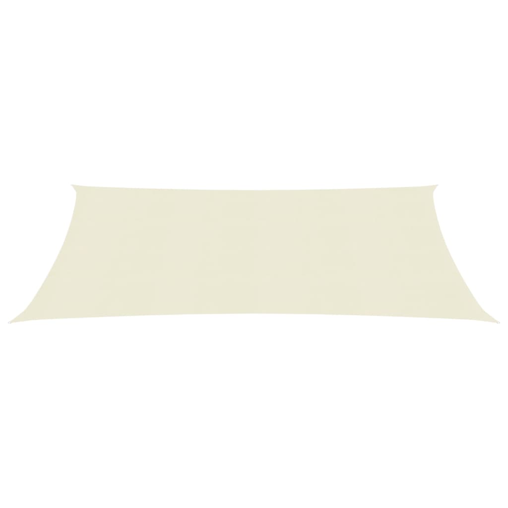 Berkfield Sunshade Sail 160 g/m�__ Cream 2.5x5 m HDPE