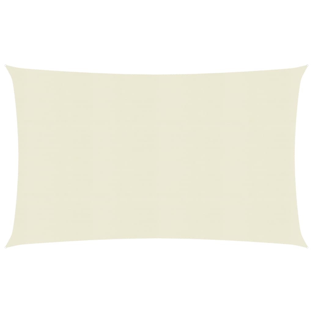 Berkfield Sunshade Sail 160 g/må_ Cream 3.5x5 m HDPE