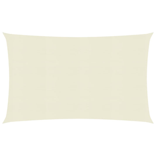 Berkfield Sunshade Sail 160 g/må_ Cream 5x8 m HDPE