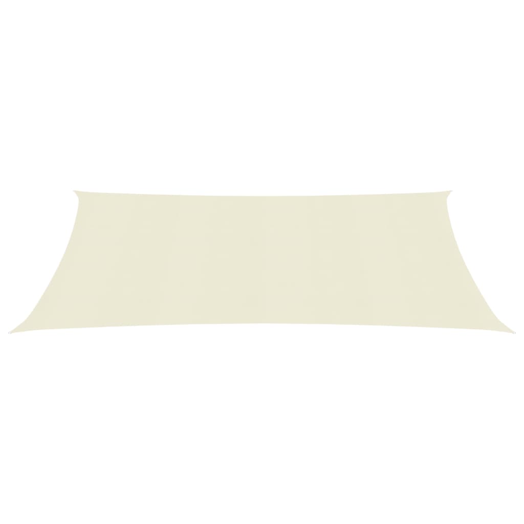 Berkfield Sunshade Sail 160 g/m�__ Cream 6x8 m HDPE