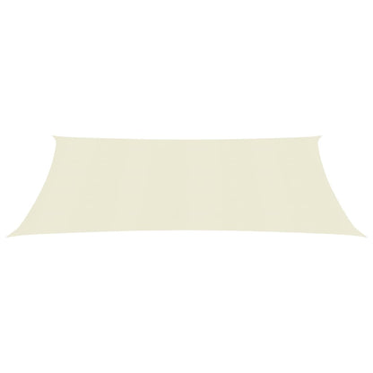 Berkfield Sunshade Sail 160 g/m�__ Cream 6x8 m HDPE