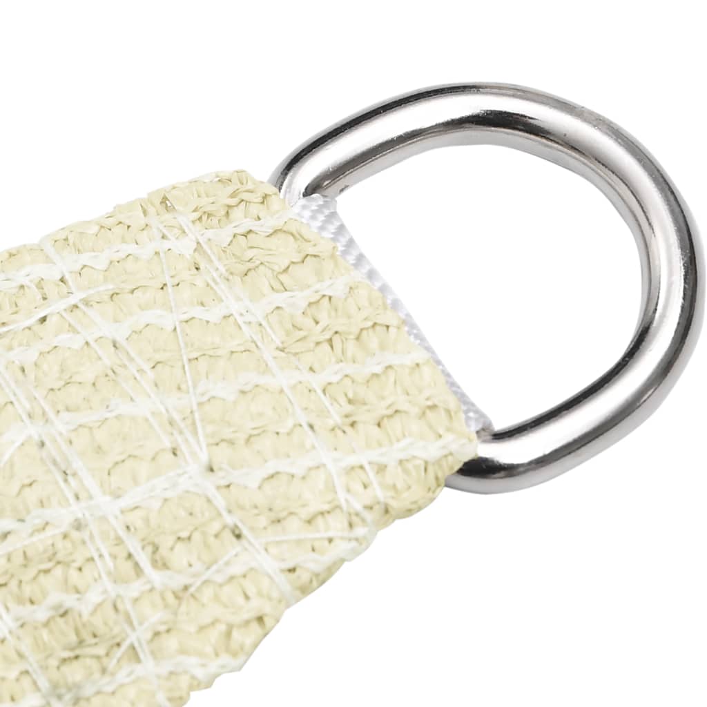 Berkfield Sunshade Sail 160 g/m�__ Cream 6x8 m HDPE