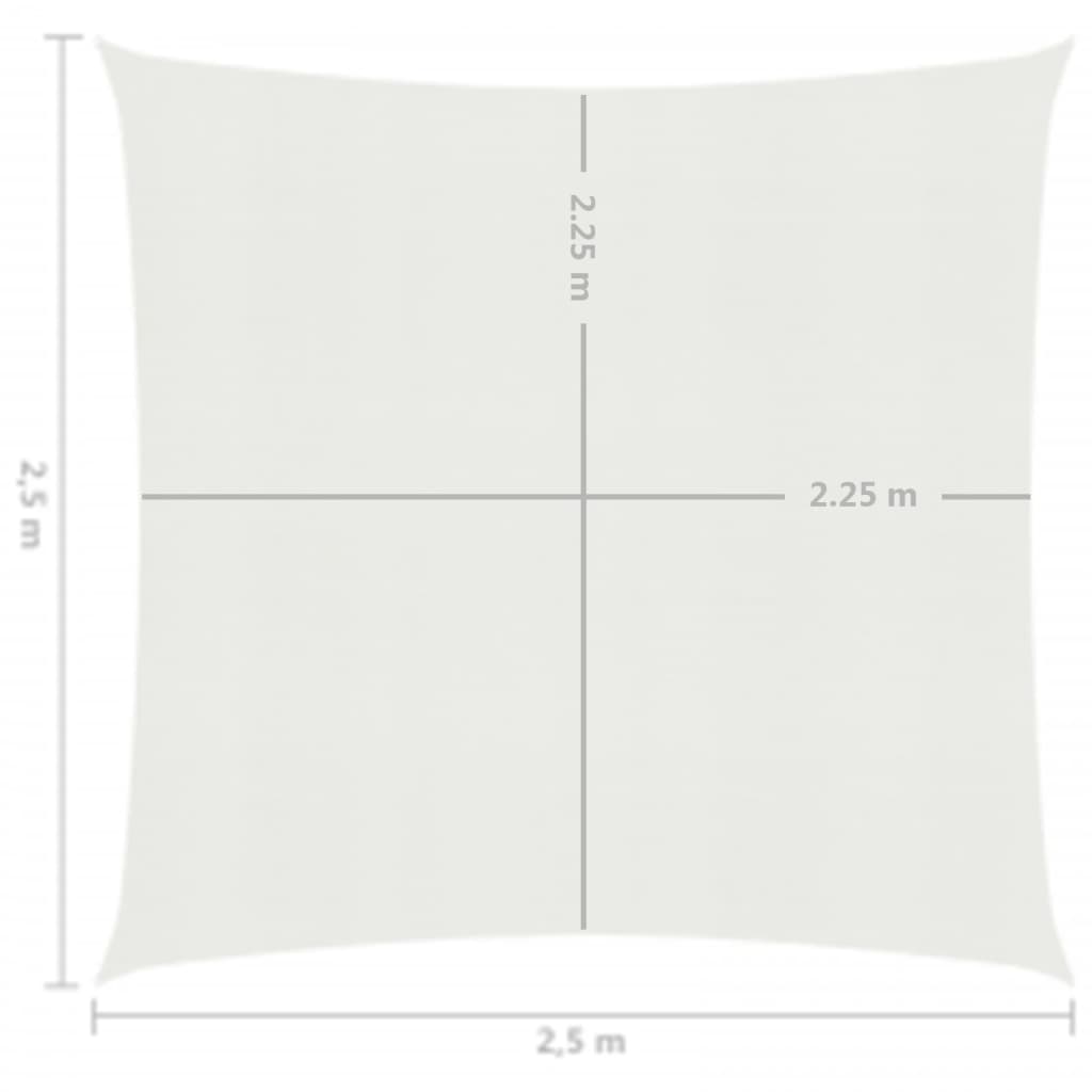 Berkfield Sunshade Sail 160 g/m�__ White 2.5x2.5 m HDPE