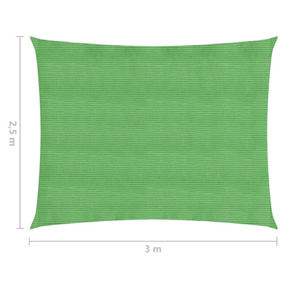 Berkfield Sunshade Sail 160 g/m�__ Light Green 2.5x3 m HDPE