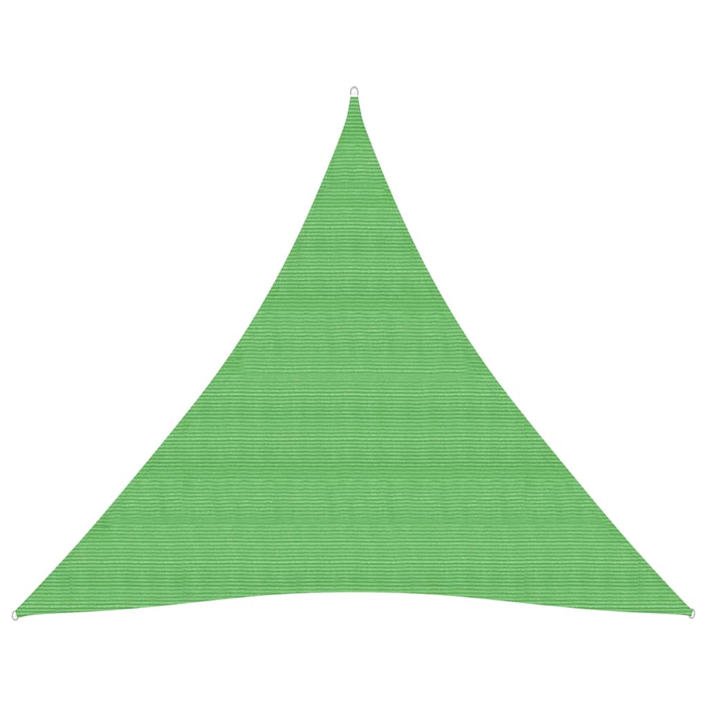 Berkfield Sunshade Sail 160 g/m�__ Light Green 3.6x3.6x3.6 m HDPE