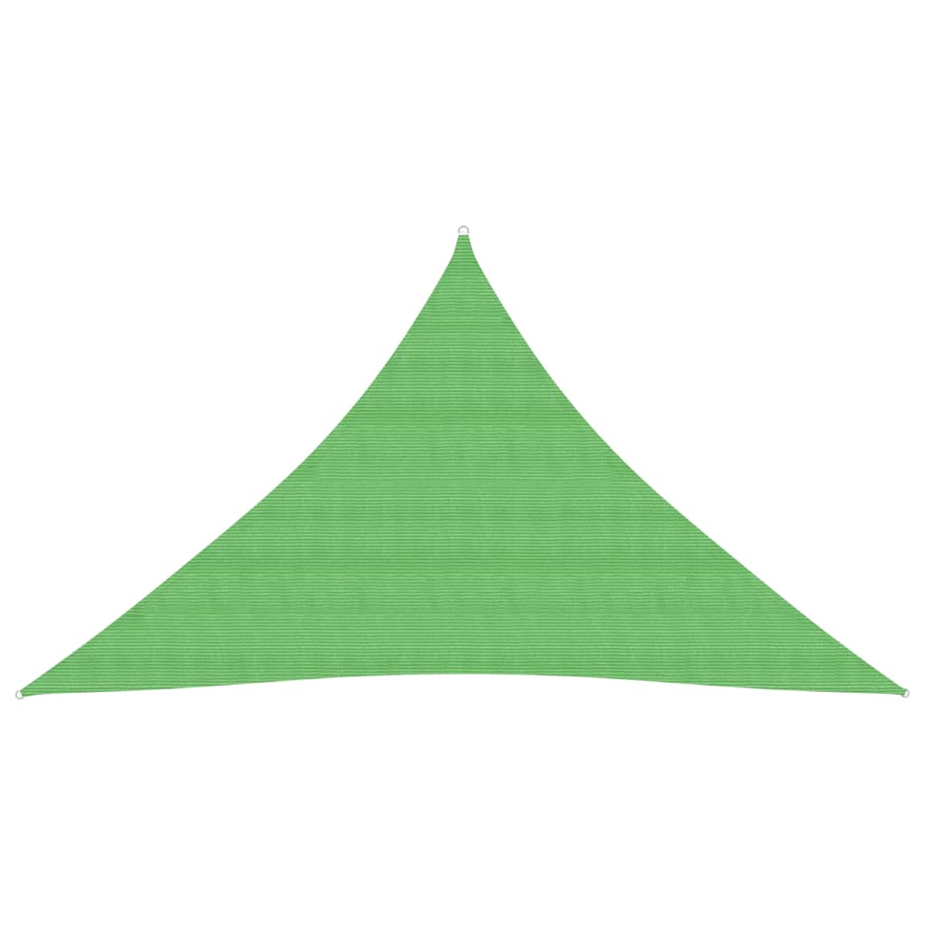 Berkfield Sunshade Sail 160 g/m�__ Light Green 3x3x4.2 m HDPE