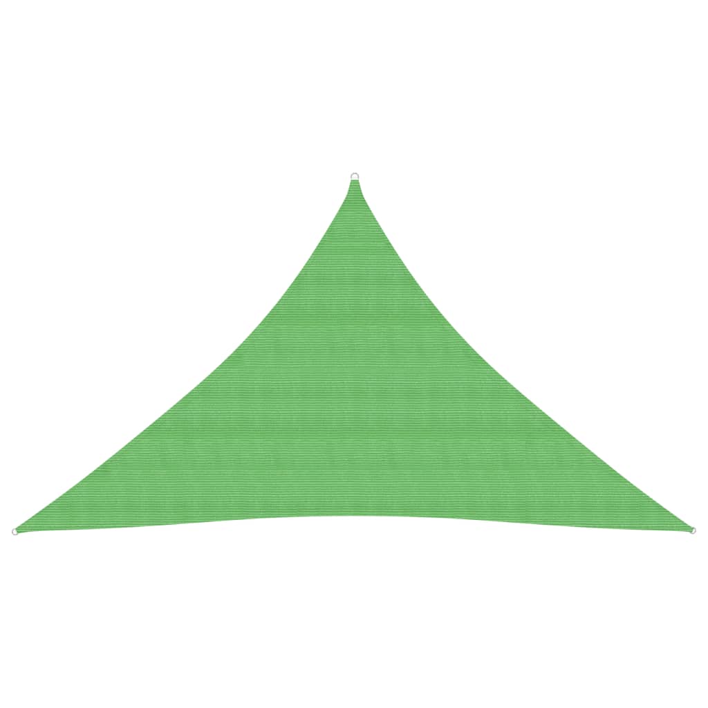 Berkfield Sunshade Sail 160 g/m�__ Light Green 3.5x3.5x4.9 m HDPE