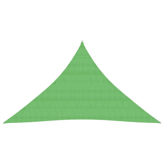 Berkfield Sunshade Sail 160 g/m�__ Light Green 3.5x3.5x4.9 m HDPE
