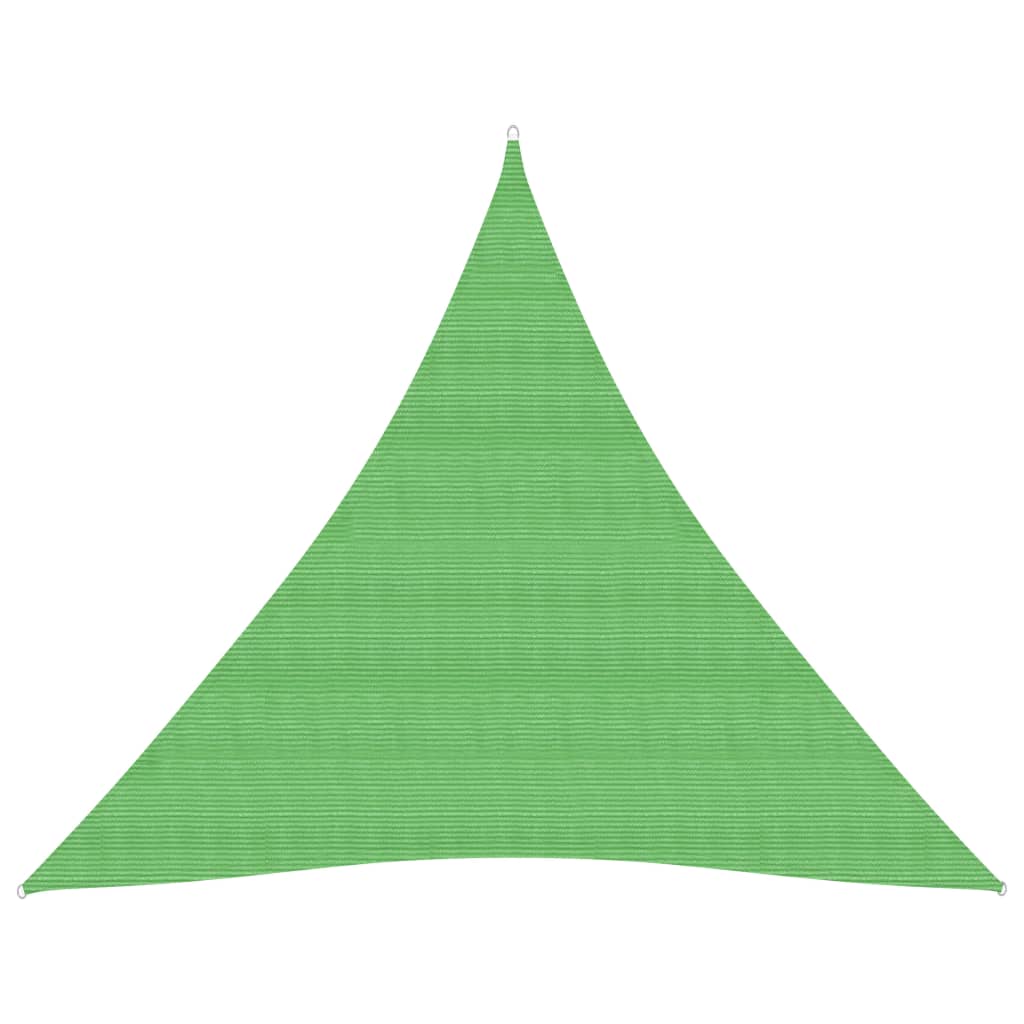 Berkfield Sunshade Sail 160 g/m�__ Light Green 4x4x4 m HDPE