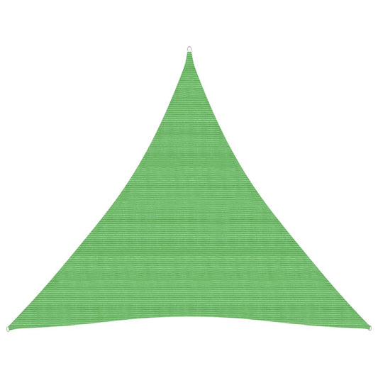 Berkfield Sunshade Sail 160 g/m�__ Light Green 4x4x4 m HDPE