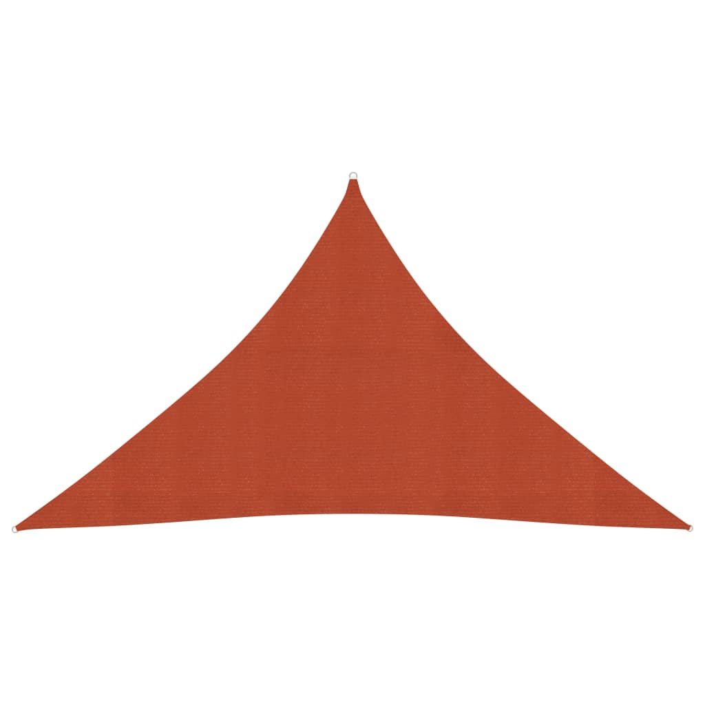 Berkfield Sunshade Sail 160 g/m�__ Terracotta 3.5x3.5x4.9 m HDPE