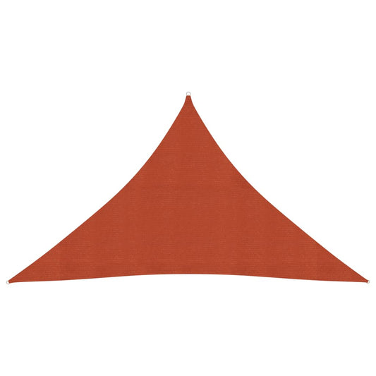 Berkfield Sunshade Sail 160 g/m�__ Terracotta 3.5x3.5x4.9 m HDPE