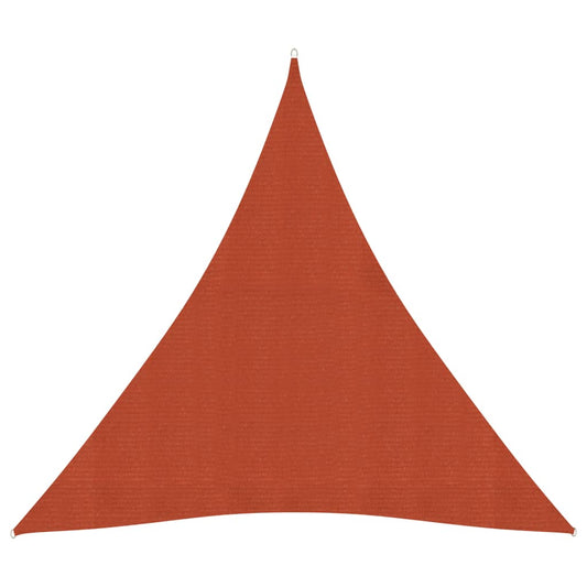 Berkfield Sunshade Sail 160 g/m�__ Terracotta 4x4x4 m HDPE