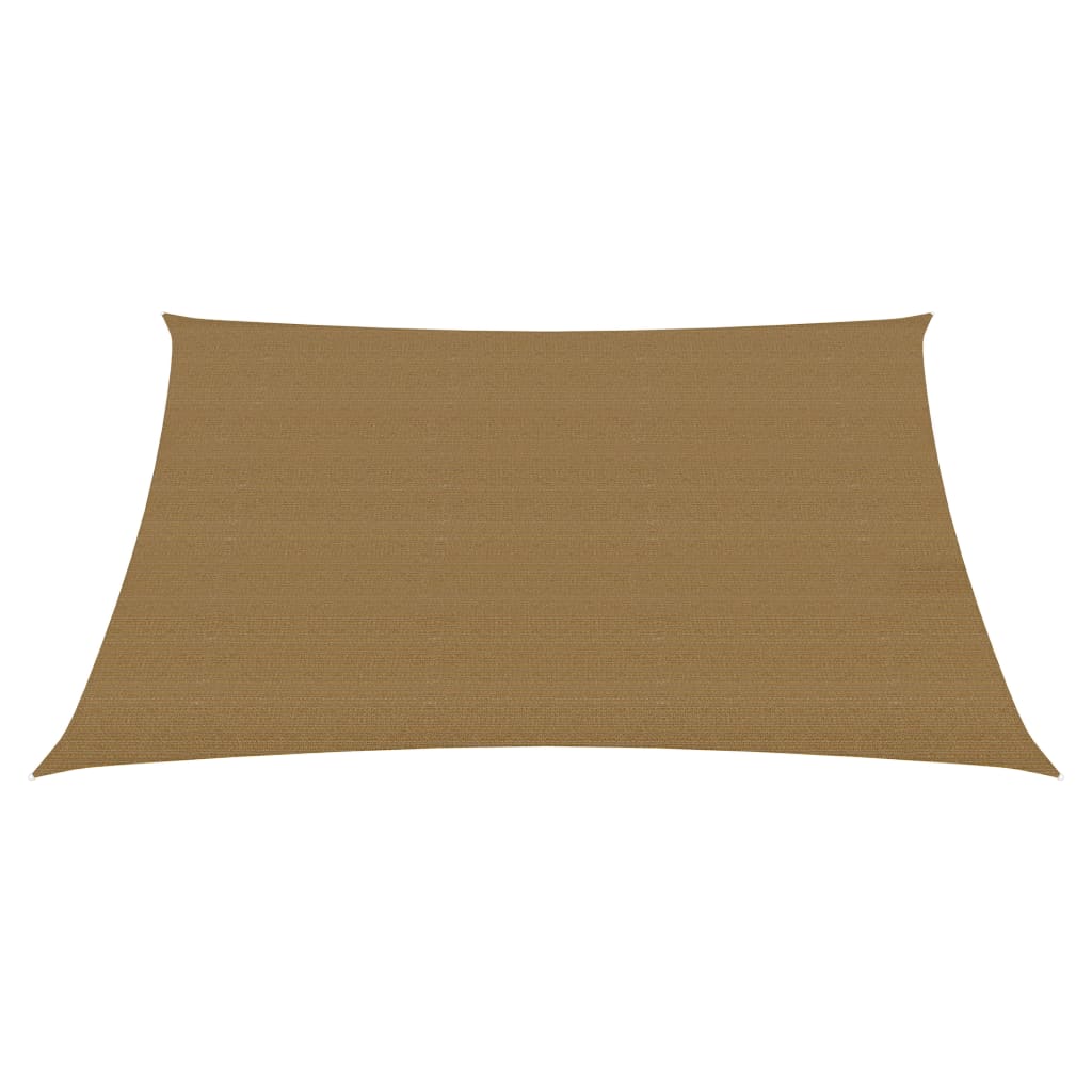 Berkfield Sunshade Sail 160 g/m�__ Taupe 2x2 m HDPE