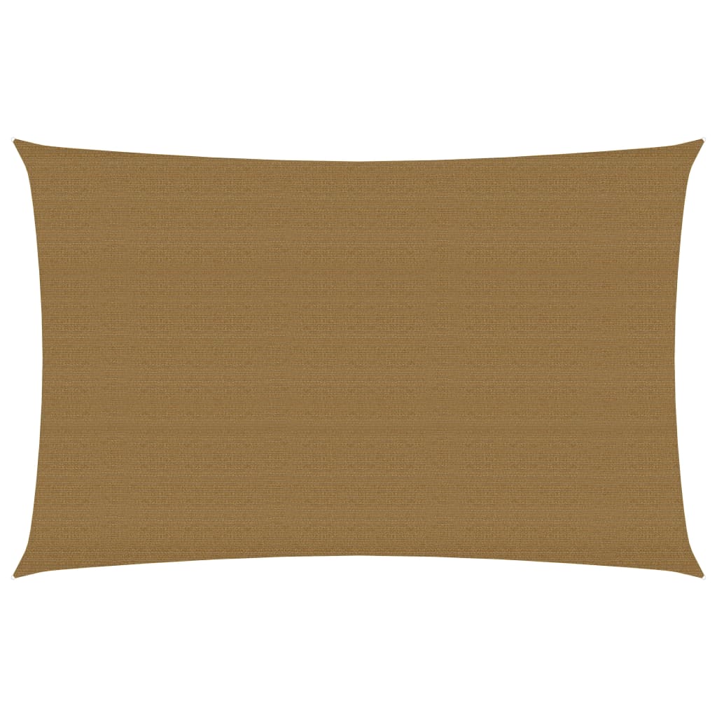 Berkfield Sunshade Sail 160 g/m�__ Taupe 2x4 m HDPE