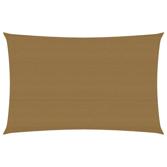 Berkfield Sunshade Sail 160 g/m�__ Taupe 2x4 m HDPE