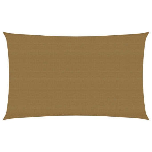 Berkfield Sunshade Sail 160 g/m�__ Taupe 2x5 m HDPE