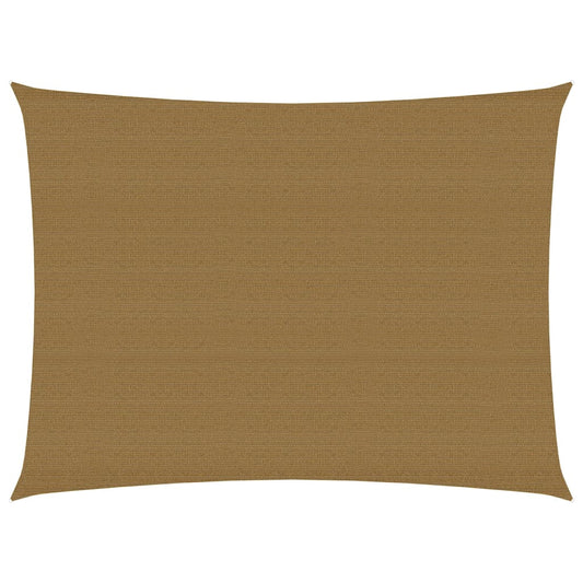 Berkfield Sunshade Sail 160 g/må_ Taupe 2.5x3.5 m HDPE